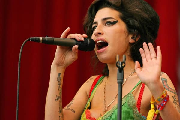 Amy Winehouse is the latest artist awarded the BRIT Billion award, as the late singer surpasses a billion streams in the UK. (CARL DE SOUZA/AFP via Getty Images)