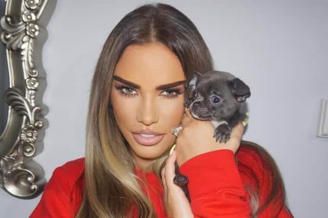 Price later took to Facebook to share snaps of her face following two new facial surgeries, adding that she is pleased with the results (Picture: Katie Price)