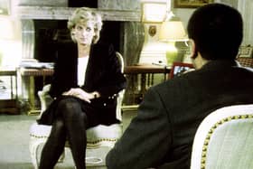 Diana during her interview with Martin Bashir for the BBC.