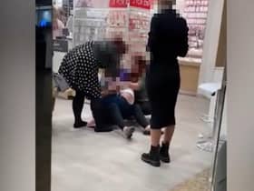The video of the young girl struggling against having her ears pierced has gone viral. 