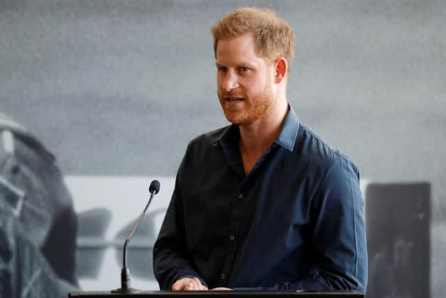 Prince Harry said he was excited to be taking up the role as BetterUp’s first chief impact officer (Photo by Peter Nicholls-WPA Pool/Getty Images)