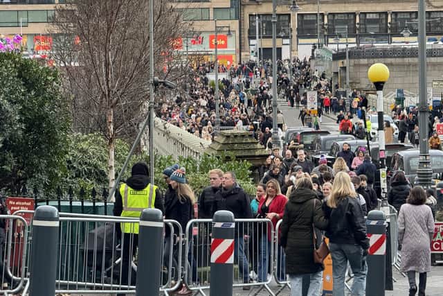 The queues to get into the Christmas markets in Edinburgh were so big that many shoppers gave up and went home