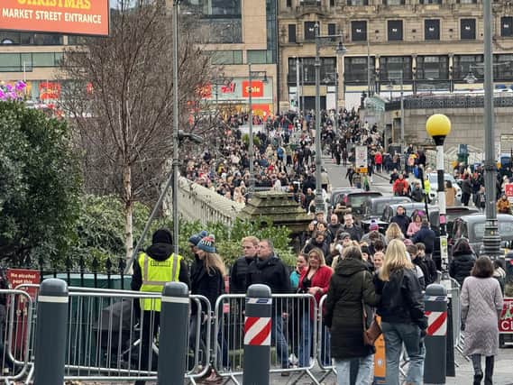 The queues to get into the Christmas markets in Edinburgh were so big that many shoppers gave up and went home