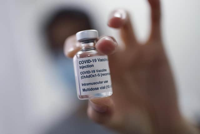 A vial of the Oxford/AstraZeneca coronavirus vaccine (Photo: Yui Mok/PA)