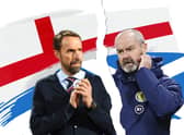 Gareth Southgate and Steve Clarke are just hours away from naming their starting XIs for England vs Scotland. (Graphic: Mark Hall / JPIMedia)