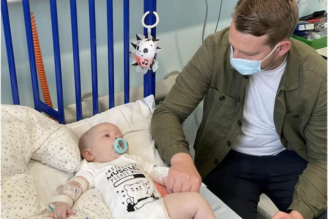Arthur Morgan received the one-off gene therapy at Evelina London Children’s Hospital on 25 May (Photo: NHS England)