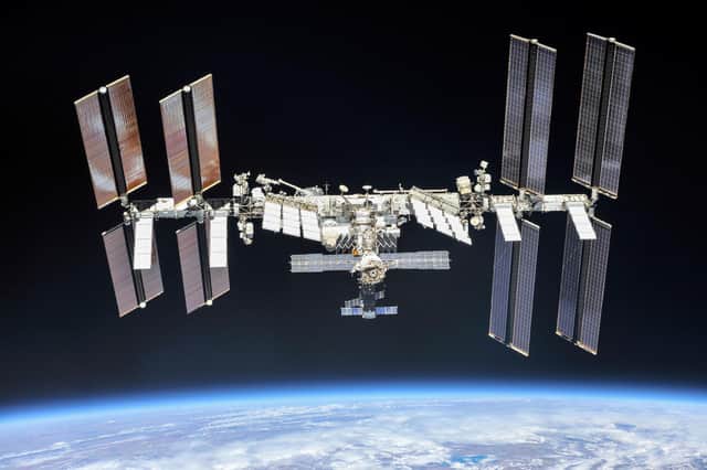 The International Space Station photographed by Expedition 56 crew members from a Soyuz spacecraft after undocking. Picture: NASA/Roscosmos