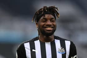 Newcastle United star Allan Saint-Maximin has dropped a big hint over his future. (Photo by Stu Forster/Getty Images)