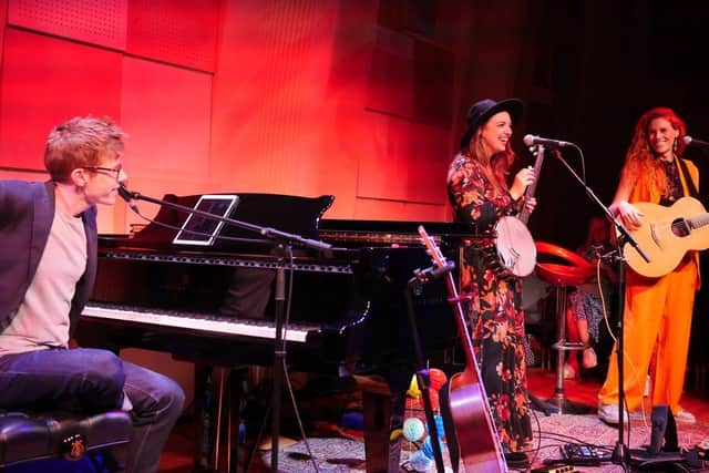 Ed Blunt, Daisy Chute and Hollie Rogers sharing songs and jokes on their Big Bang Love! tour, that heads to Sussex in January.