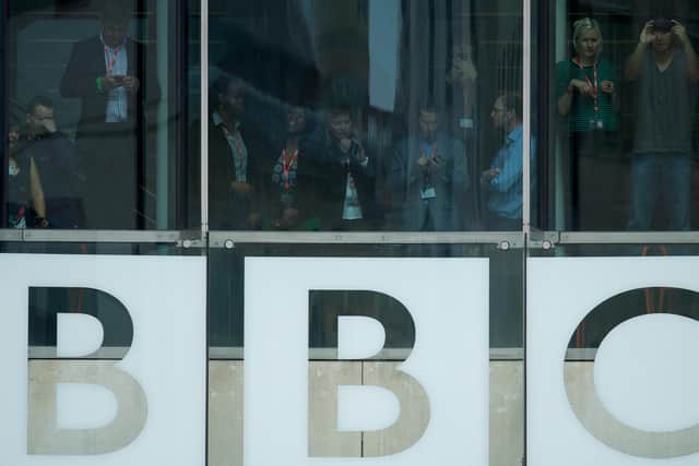 The BBC later established a dedicated form on its website after receiving complaints about its coverage (Photo credit should read ANDREW COWIE/AFP via Getty Images)