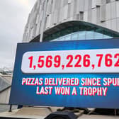 Domino’s ups the ante for Spurs ahead of the Europa League final by bringing live pizza tracker outside stadium