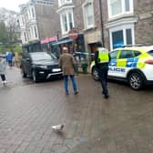 Police outside the Greggs in Buxton