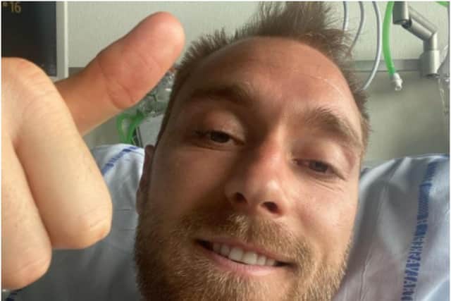 Christian Eriksen was rushed to hospital on Saturday after he collapsed in the first half of the Euro 2020 match against Finland (Photo: Christian Eriksen/Instagram)
