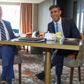 Prime Minister Rishi Sunak meets with US President Joe Biden at the Grand Central Hotel in Belfast (Photo: Paul Faith - WPA Pool/Getty Images)