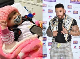 Reality TV personality Ashley Cain shared the heartbreaking tribute to his eight-month-old daughter Azaylia on Instagram (Instagram/Getty)