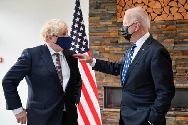 Boris Johnson met Joe Biden in Carbis Bay in Cornwall on Thursday before the G7 Summit (PA Media)