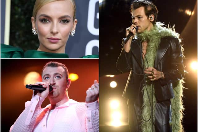 A host of famous faces vhave been nominated for the British LGBT Awards 2021 (Photo: VALERIE MACON/AFP via Getty Images; Kevin Winter/Getty Images for The Recording Academy; Rich Fury/Getty Images for iHeartMedia)