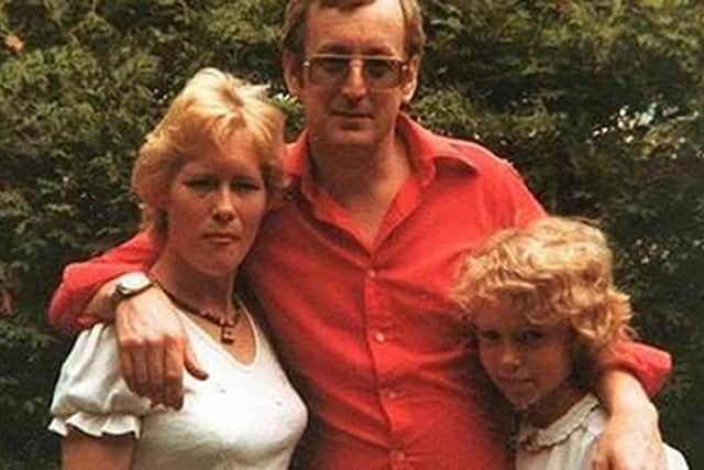 Russell Causley aka Packman, with wife Carole, who was also known as Veronica, and daughter Samantha.