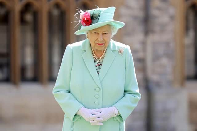 Britain's Queen Elizabeth II at her Birthday Honours ceremony in 2020(Getty Images)