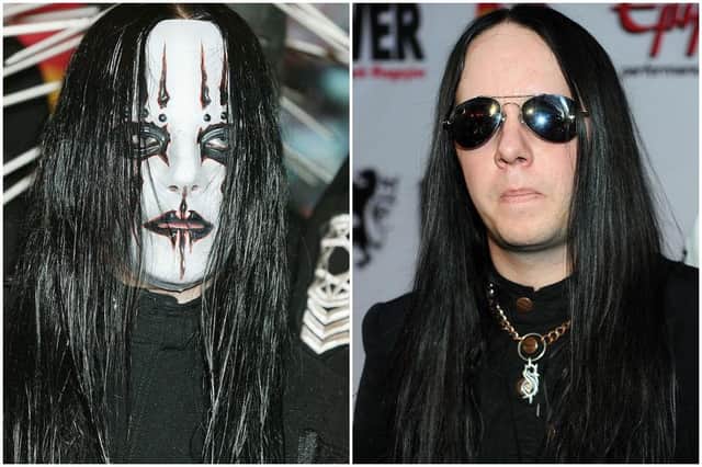 Jordison in - and out - of his onstage attire in 2004 and 2010 (Photos: Jo Hale/Frazer Harrison/Getty Images)