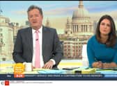Piers Morgan and former co-presenter Susanna Reid on Good Morning Britain 