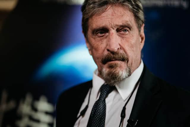 John McAfee was found dead hours after his extradition to the US had been approved (Getty Images)