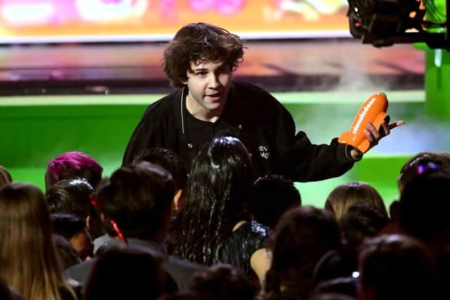 Dobrik onstage at the Nickelodeon 2019 Kids' Choice Awards (Photo: Kevin Winter/Getty Images)