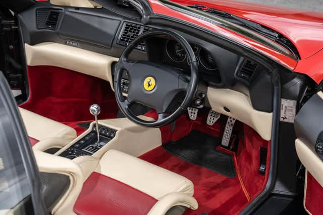 The vehicle has a rare specification of manual gearbox with sports seats