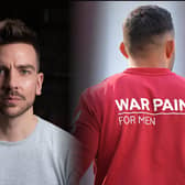 After recognising the need for a makeup brand that was tailored to men, Danny developed his own company, War Paint, which launched in 2018 (Graphic: Kim Mogg)