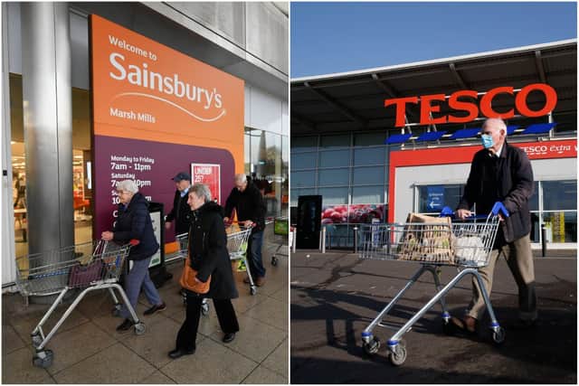 England's leading supermarkets - including Sainsbury's and Tesco - are giving shoppers the choice over whether to wear a face mask in store from Freedom Day (Getty)