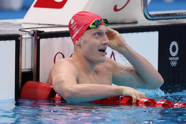 Luke Greenbank of Team Great Britain won bronze in the Men's 200m Backstroke Final (Maddie Meyer/Getty)