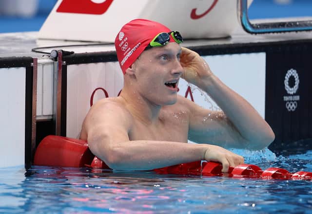 Luke Greenbank of Team Great Britain won bronze in the Men's 200m Backstroke Final (Maddie Meyer/Getty)