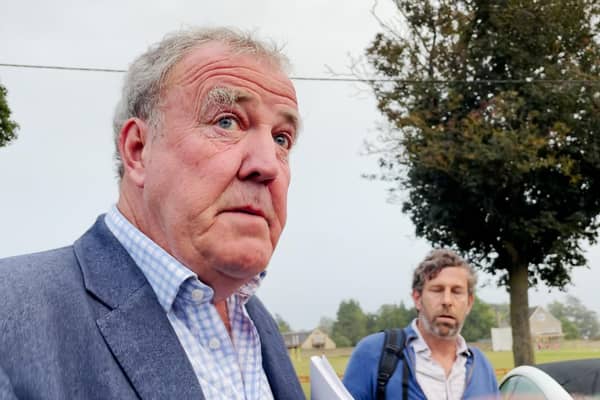 Clarkson's Farm - a review: Jeremy Clarkson at the Memorial Hall in Chadlington, where he held a showdown meeting with local residents over concerns about his Oxfordshire farm shop. Picture: PA