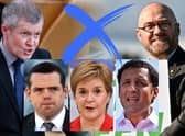 The five leaders of Scotland's main political parties (Credit: Mark Hall)