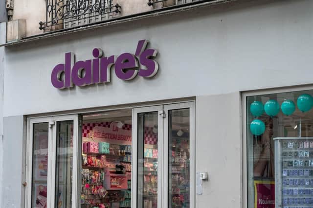 Popular fashion accessory chain Claire’s Accessories will shut 145 stores, despite striking a rescue deal that pulled the brand out of administration. (Photo by RICCARDO MILANI/Hans Lucas/AFP via Getty Images)