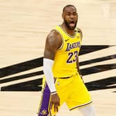 NBA star LeBron James in action for the Los Angeles Lakers. (Pic: Getty Images)