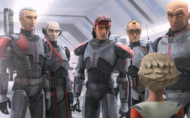 The new series centres around a squad of genetically-enhanced troopers named Clone Force 99 (Lucasfilm)