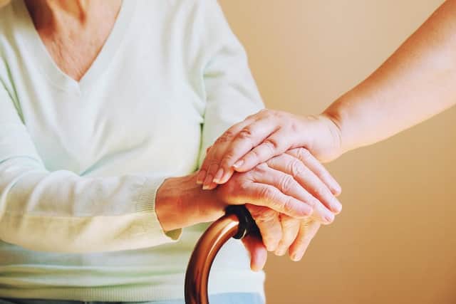 Care home residents in England will be allowed two regular indoor visitors from mid-April, the Government has announced (Photo: Shutterstock)