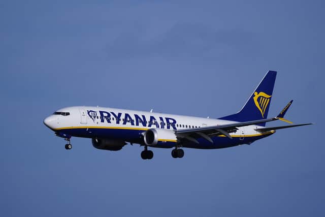 Ryanair has launched a 48-hour sale with discounts on flights from October to December. (Photo by Peter Byrne/PA Wire)