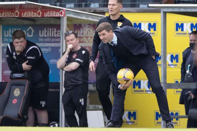 Steven Gerrard, Manager of Rangers. (Photo by Steve  Welsh/Getty Images,)