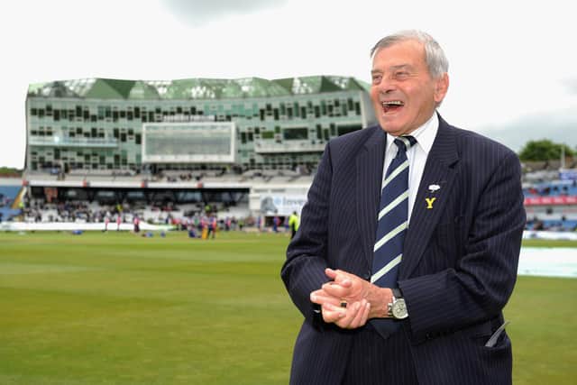 Yorkshire President Dickie Bird in 2014
