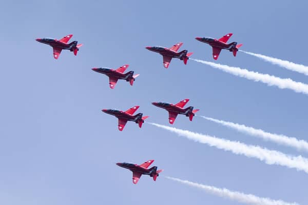 The Red Arrows perform over Scarborough. Members of the Red Arrows are being investigated over allegations of "unacceptable behaviour" such as misogyny, bullying and sexual harassment. Picture: Danny Lawson/PA Wire