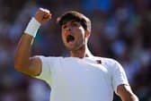 Carlos Alcaraz ended hopes of a home winner at Wimbledon with a one-sided victory over Cameron Norrie (Photo by Ben Whitley/PA Wire).