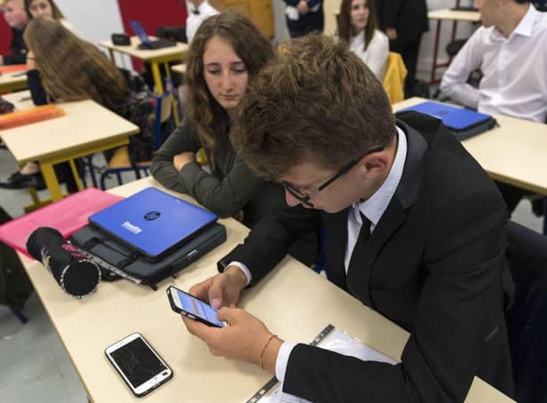 Children’s Commissioner for England, Dame Rachel de Souza, said that she supported Williamson’s plan to formally ban smartphones in schools (Photo: PATRICK HERTZOG/AFP via Getty Images)