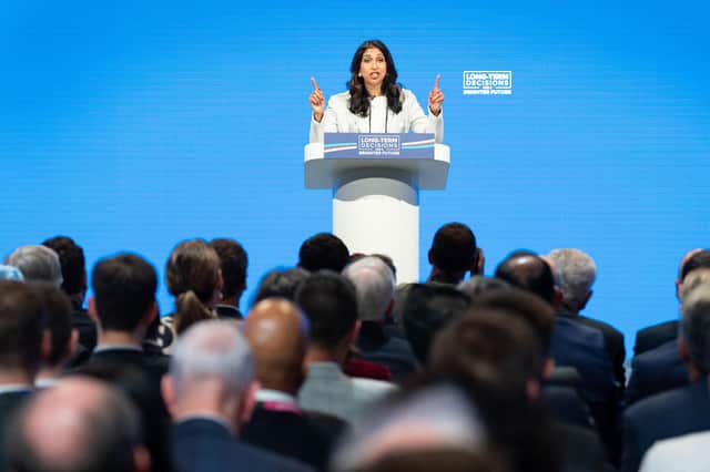 Suella Braverman's letter showed that at least one key member of the cabinet believed the legislation was a critical part of dealing with the Irish Sea border and should not be jettisoned. Photo: Stefan Rousseau/PA Wire
