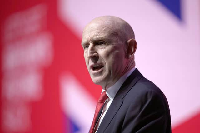 John Healey MP, Shadow Secretary of State for Defence, criticised the decommissioning of the two vessels. Picture: Christopher Furlong/Getty Images.