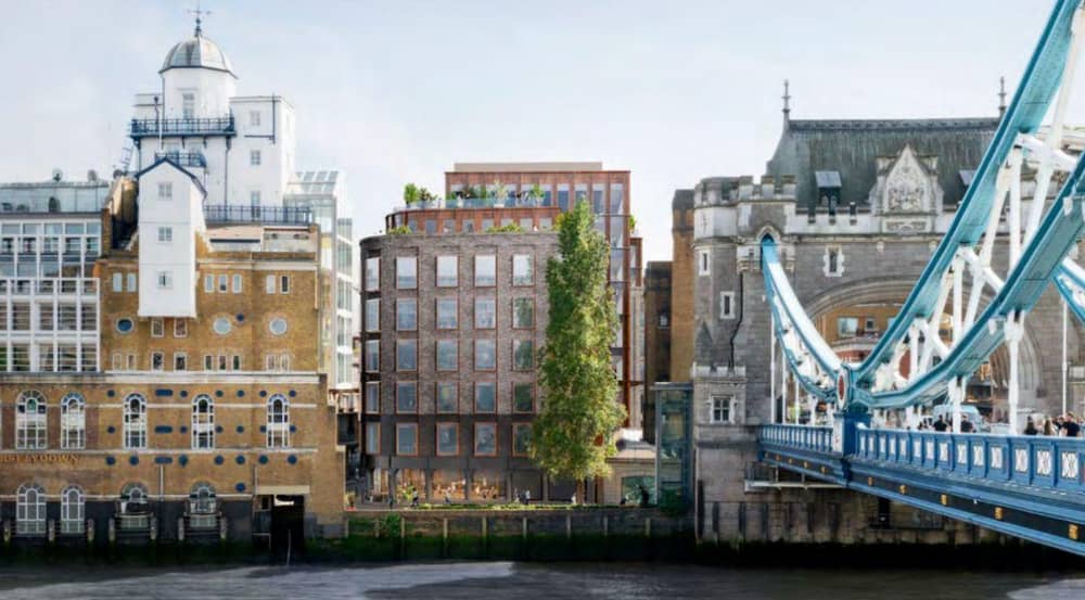 Tower Bridge is located right by the Tower Bridge