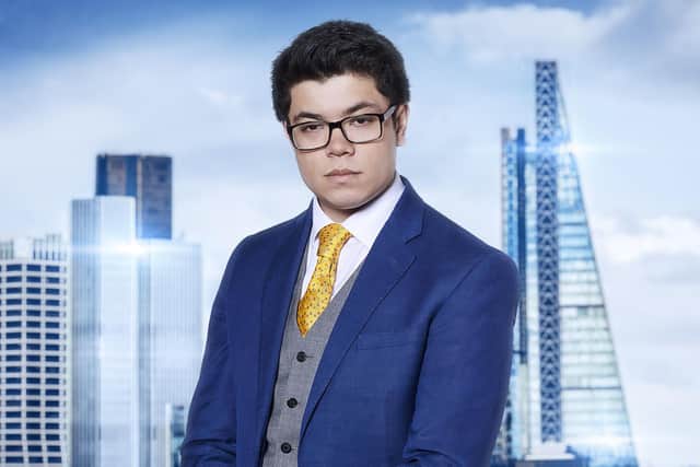 Gregory Ebbs, one of the new candidates for this year's BBC One contest, The Apprentice