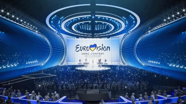 The international music show will take place at the 11,000-capacity Liverpool Arena in May. Picture: BBC/Eurovision/PA Wire