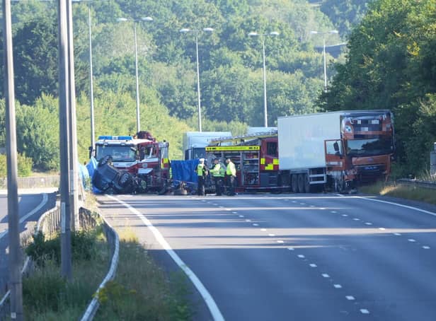 <p>Sussex Police are appealing for witnesses to a serious collision between a car and lorry on the A23 near Bolney around 5.15am on Sunday July 10 </p>